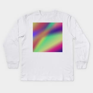 colorful abstract texture art Kids Long Sleeve T-Shirt